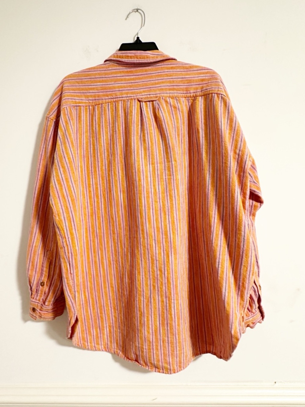 Anthropologie Pilcro Oxford Tunic Striped Long Sleeve Button Down Shirt - Size L - Picture 7 of 7